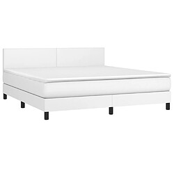 Avis Sommier à lattes et LED,Cadre à lattes de lit avec matelas pour Adulte Blanc 180x200 cm -MN84268