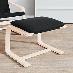 Maison Chic Repose-pied,Tabouret confortable Noir 51x41x40 cm Tissu -MN79956