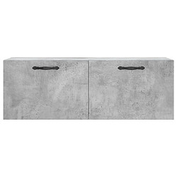 Maison Chic Armoire murale,Meuble de Rangement pour salon,cuisine gris béton 100x36,5x35 cm bois d'ingénierie -MN95547 pas cher