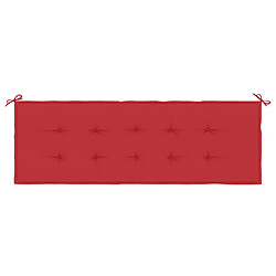 Acheter Maison Chic Coussin Confort | pouf | Coussin de banc de jardin rouge 150x50x3 cm tissu oxford -GKD48350