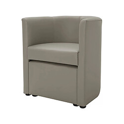 Habitat Et Jardin Fauteuil + pouf Basma - 64 x 58 x 70 cm - Gris clair 