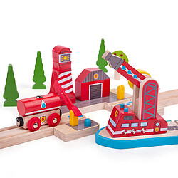 Bigjigs Rail Ensemble ferroviaire de sauvetage en mer 