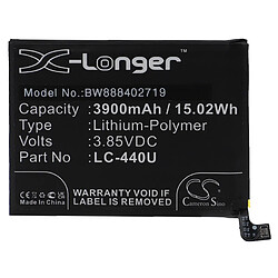 vhbw Batterie remplacement pour Nokia LC-440U pour téléphone portable (3900mAh, 3,85V, Li-polymère)