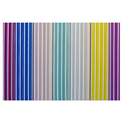 Ac-Deco Rideau à lanières en PVC - 29 mm - 90 x 200 cm - Multicolore