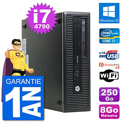 PC HP EliteDesk 800 G1 Core i7-4790 RAM 8Go Disque Dur 250Go Windows 10 Wifi · Occasion 