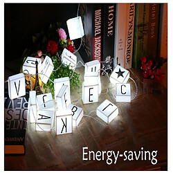 Acheter DIY LED Lettre Suspendus Guirlandes Lumineuses Lampe Parties Décorations De Noël