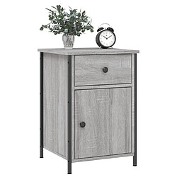 Avis Maison Chic Table de chevet, Table de Nuit pour chambre salon sonoma gris 40x42x60 cm bois d'ingénierie