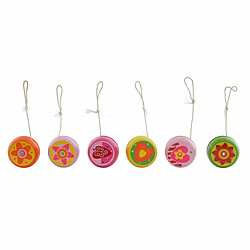 Yo-yo DKD Home Decor Bois (6 x 3.5 x 6 cm) (6 pcs) 