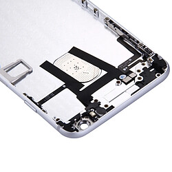 Wewoo Pour iPhone 6 Plus couvercle argent du boîtier complet avec bouton d'alimentation et de volume Câble flexible Flex Cable pièce détachée pas cher