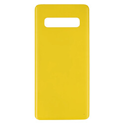 Wewoo Coque Arrière de Batterie pour Galaxy S10 Jaune