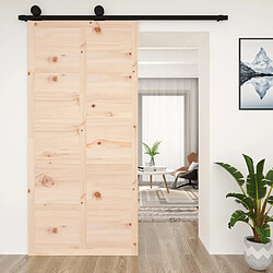 vidaXL Porte de grange 100x1,8x214 cm Bois massif de pin