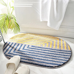 LUUCOZK Tapis de bain antidérapants absorbants à séchage rapide, décoration de salle de bain, motif 1-40x60cm 