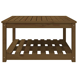 Acheter vidaXL Table de jardin marron miel 82,5x82,5x45 cm bois massif de pin