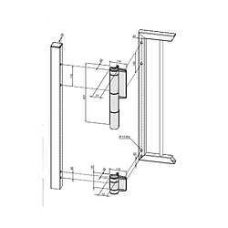 Locinox FERME PORTE MAMMOTH CHARNIERE DINO