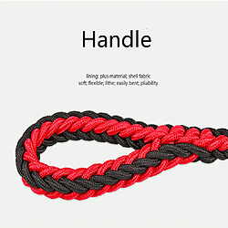 Acheter Universal Longueur 1.2m corde à double chaîne grand chien traction métal P boutonnage couleur nationale pet traction corde housse - grand chien ensemble (rouge)