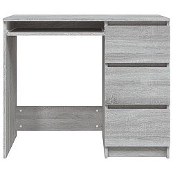 Maison Chic Bureau,Table de travail pour chambre Sonoma gris 90x45x76 cm Bois d'ingénierie -GKD36007 pas cher