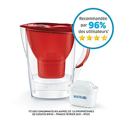 BRITA CARAFE MARELLA 2 MOIS ROUGE