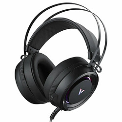 Vh500C Gaming Headset Virtual 7.1 Surround Sound Headphone Rgb Led Light 50Mm Driver Unit Avec Mic Black 