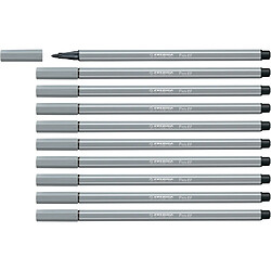 STABILO Stylo feutre Pen 68, gris moyen ()