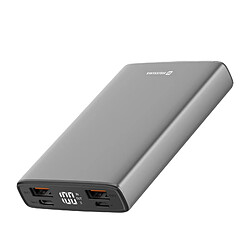 Powerbank 20W USB-C Power Delivery et USB Quick Charge 10000mAh Swissten Gris 