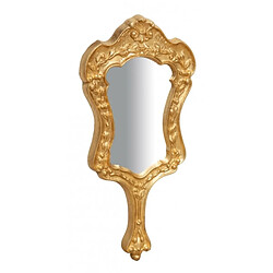 Biscottini Miroir A Main Finitions Feuille D'or F