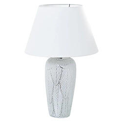 Lampe de bureau Alexandra House Living Blanc Argenté Céramique 40 W 15 x 37 x 15 cm 