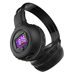 Universal Casque sans fil radio FM sur l'oreille casque stéréo bluetooth pour ordinateur téléphone (noir)