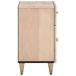 Avis Maison Chic Table de chevet, Table de Nuit, Meuble de Rangement 50x33x60 cm bois de manguier massif