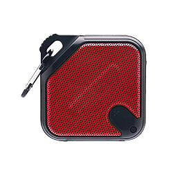 Yonis Enceinte Mini Bluetooth Étanche IPX4 Son Puissant Autonomie 5h Mini Enceinte Bluetooth Waterproof Portable Avec Micro Intégré Et Effet Bass Rouge YONIS