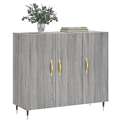 Avis Maison Chic Buffet,Meuble de Rangement,commode pour salon,Cuisine sonoma gris 90x34x80 cm bois d'ingénierie -MN60960