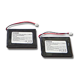 vhbw Lot de 2 batteries Li-ion pour téléphone portable, Smartphone Aastra 660177, 660177/R1C Remplace: 660177 R1A, BKB201010/1, FA01302005, FA83601195 