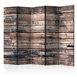 Paris Prix Paravent 5 Volets Burnt Boards 172x225cm 