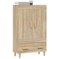 Acheter vidaXL Buffet haut Chêne sonoma 70x31x115 cm Bois d'ingénierie