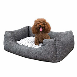 Feandrea Panier pour Chien Lit S 60 x 50 x 22 cm Dog Bed Coussin Matelas Animaux PGW22G FEANDREA Panier pour Chien Lit S 60 x 50 x 22 cm Dog Bed Coussin Matelas Animaux PGW22G