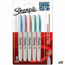 Ensemble de Marqueurs Sharpie Mystic Gems Multicouleur 5 Pièces (12 Unités) 