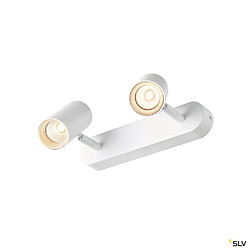 Applique et plafonnier intérieur à LED SLV NOBLO, double, blanc, 16W, 2700K, variable