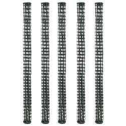 vidaXL Mailles de clôture de jardin 5 pcs PEHD 1x1,2 m Vert