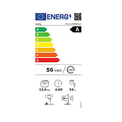 Lave-linge hublot 13 kg 1400 tours/min - css1413twmre47 - CANDY