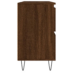 vidaXL Armoire salle de bain chêne marron 80x33x60cm bois d'ingénierie pas cher