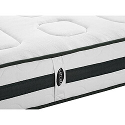 Vente-Unique Matelas 180 x 200 cm ressorts ensachés 7 zones et mémoire de forme ép.25cm - AMARANTE de NATUREA pas cher