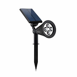 Deoditoo Projecteur Solaire Etanche à Eclairage LED sur Pied pour Jardin et Sentier RR-FLA02-80