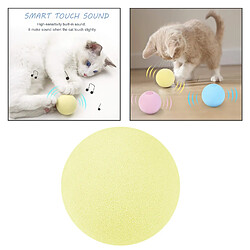 Jouet Pour Chat Interactive Roll Motion Ball Rechargeable Cataire Jouet Jaune