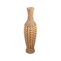 Vase de sol Alexandra House Living Marron PVC Fibre naturelle 29 x 100 x 29 cm