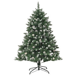 vidaXL Sapin de Noël artificiel avec support 150 cm PVC