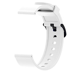 Wewoo Bracelet pour montre connectée Dragonne Sport en silicone brillant Huami Amazfit Bip Lite version 20 mm blanc