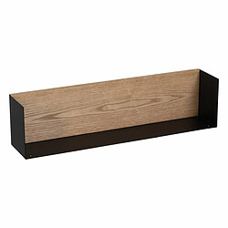 BigBuy Home Étagère Marron Noir Bois Fer 60 x 12 x 15 cm 