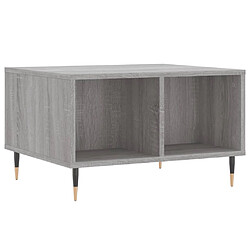 vidaXL Table basse Sonoma gris 60x50x36,5 cm Bois d'ingénierie