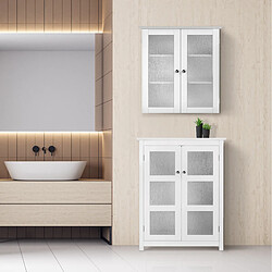 Acheter Placard mural de salle de bain armoire de rangement blanc Connor Teamson Home ELG-581