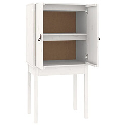 Maison Chic Buffet,Meuble de Rangement,commode pour salon,Cuisine Blanc 60x40x120 cm Bois massif de pin -MN39177