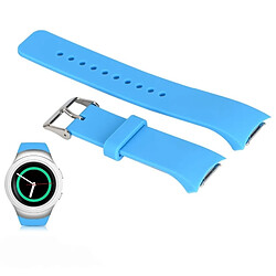 Wewoo Bracelet de montre couleur unie avec dragonne pour Galaxy Gear S2 R720 (bleu ciel) 